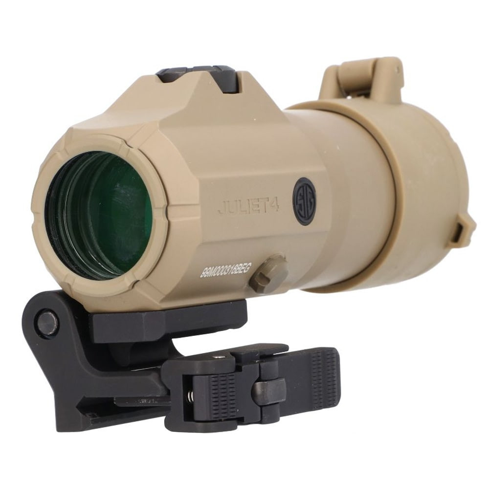 Sig Sauer Juliet4 Magnifier 4x24 Powercam QR Mount w/ Spacers FDE SOJ41002