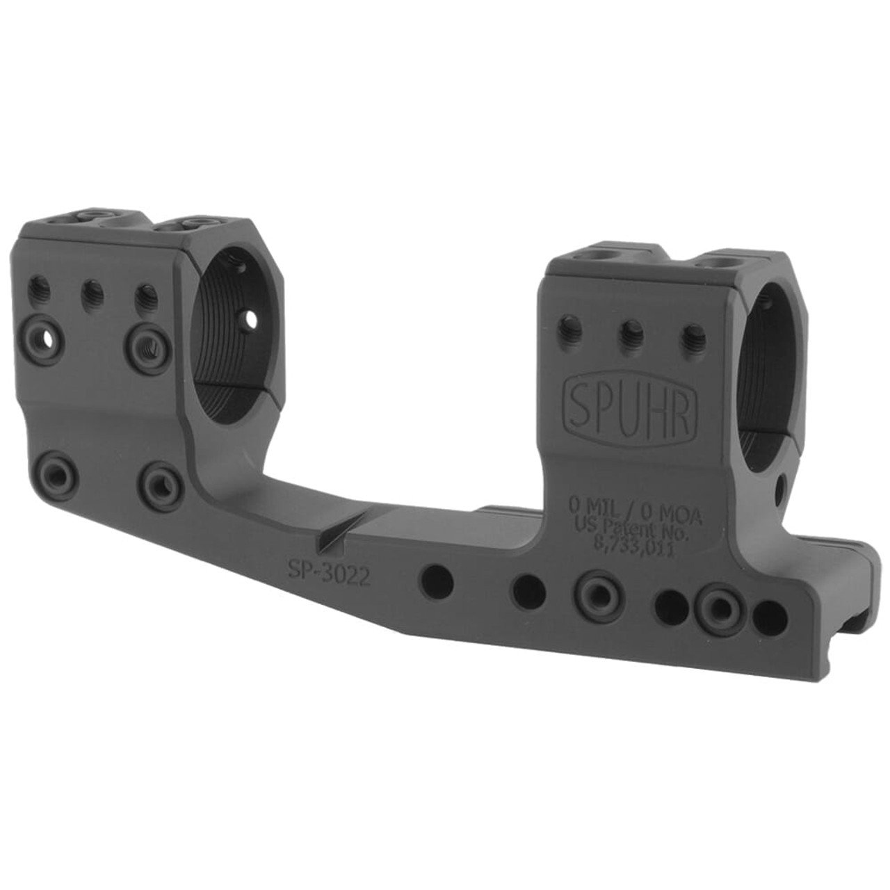 Spuhr Cantilever Unimount 30mm 0MIL/0MOA 1.5" Picatinny Scope Mount SP-3022