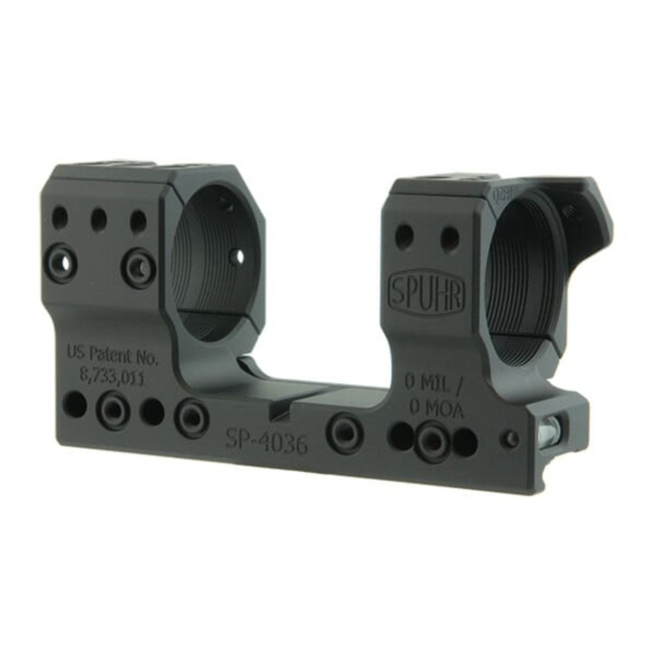 Spuhr Unimount Ultra Short 34mm 0MIL/0MOA 1.35" Picatinny Scope Mount SP-4036