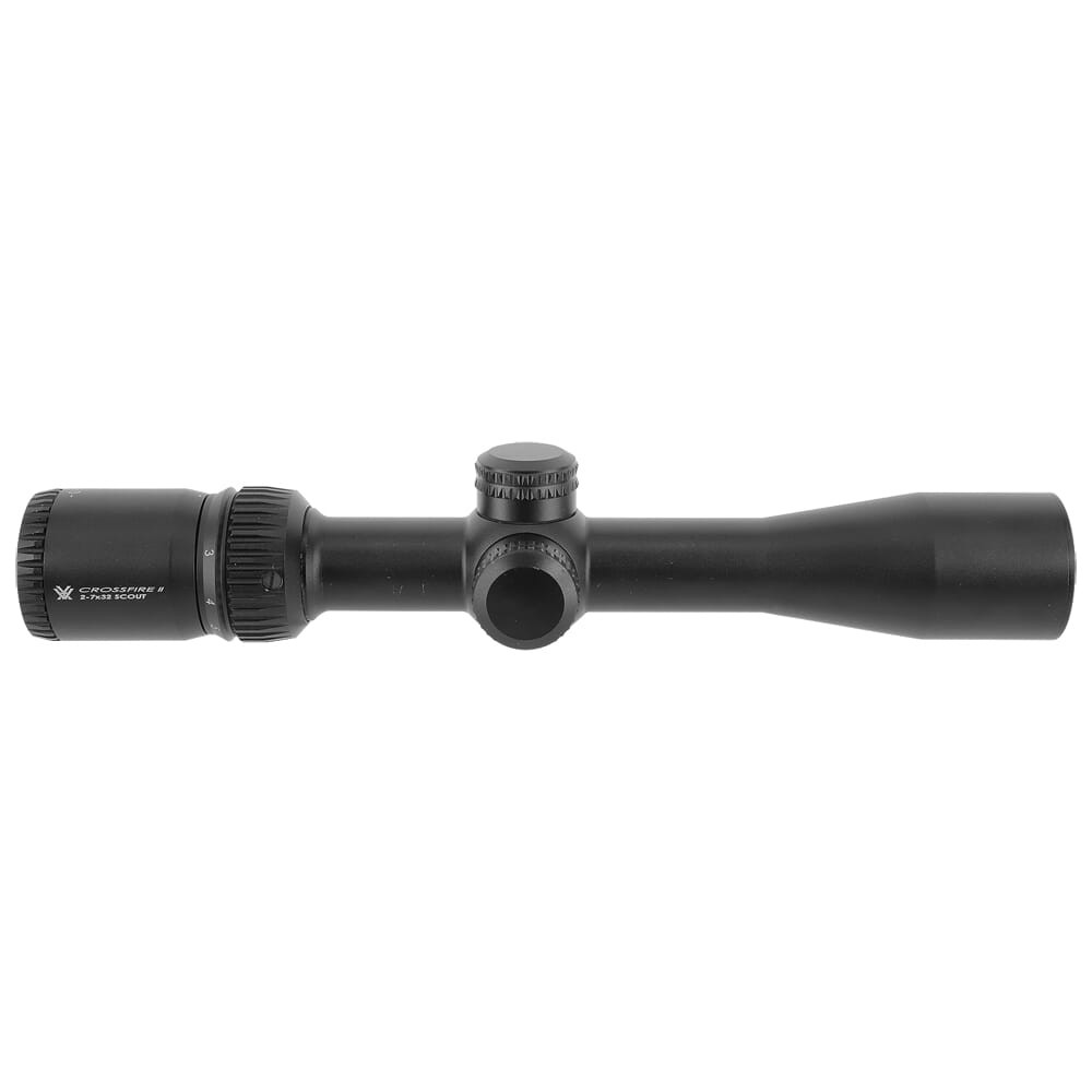 Vortex Crossfire II 2-7x32 Scout Scope.  CF2-31002 - Light ring marks - UA2070