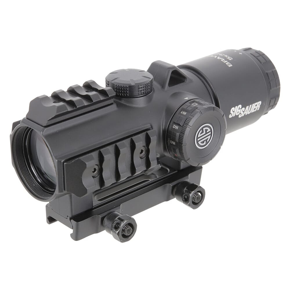 Sig Sauer USED BRAVO5 Battle Sight 5X32mm Horseshoe Dot Illum Reticle SOB53101- Light Marks on Mount - UA2210