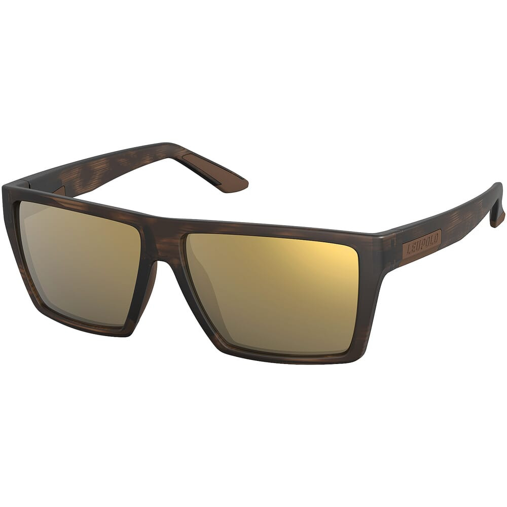 Leupold USED Refuge Matte Tortoise Bronze Mirror Lens Performance Eyewear 181277 Like New UA2557