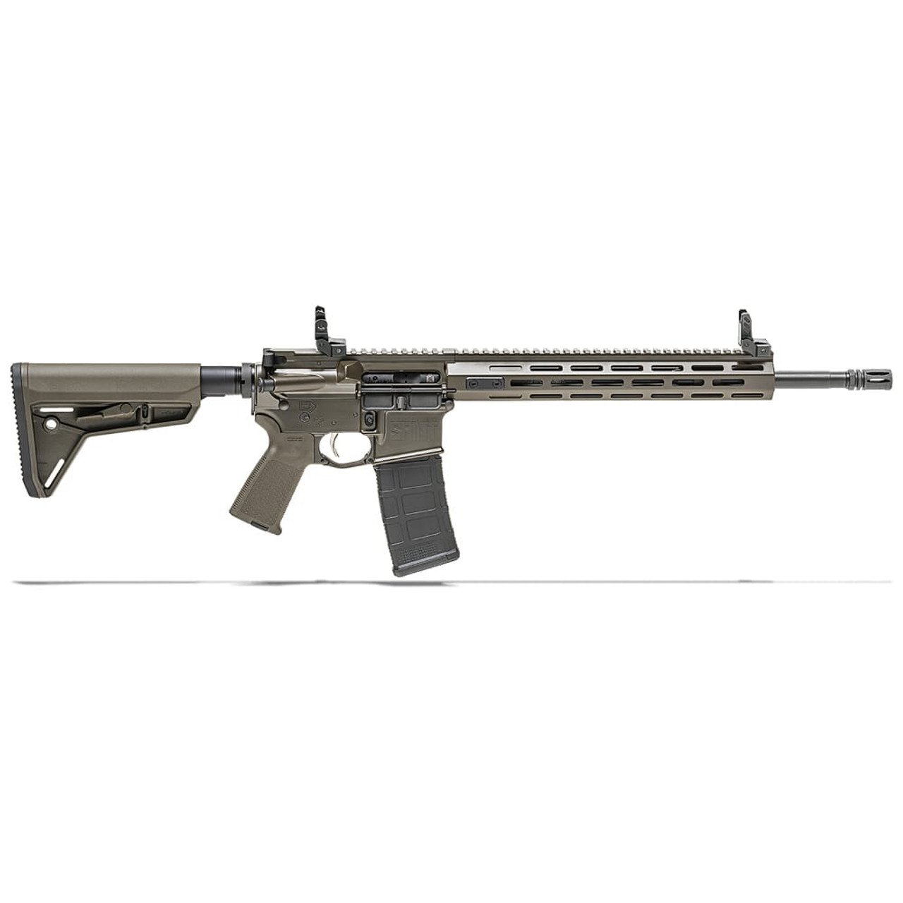 Springfield Armory 5.56 OD Green SAINT w/ Chrome Moly 16" Barrel w/ FF Handguard, Mid Length Gas System Rifle ST916556ODGFFH