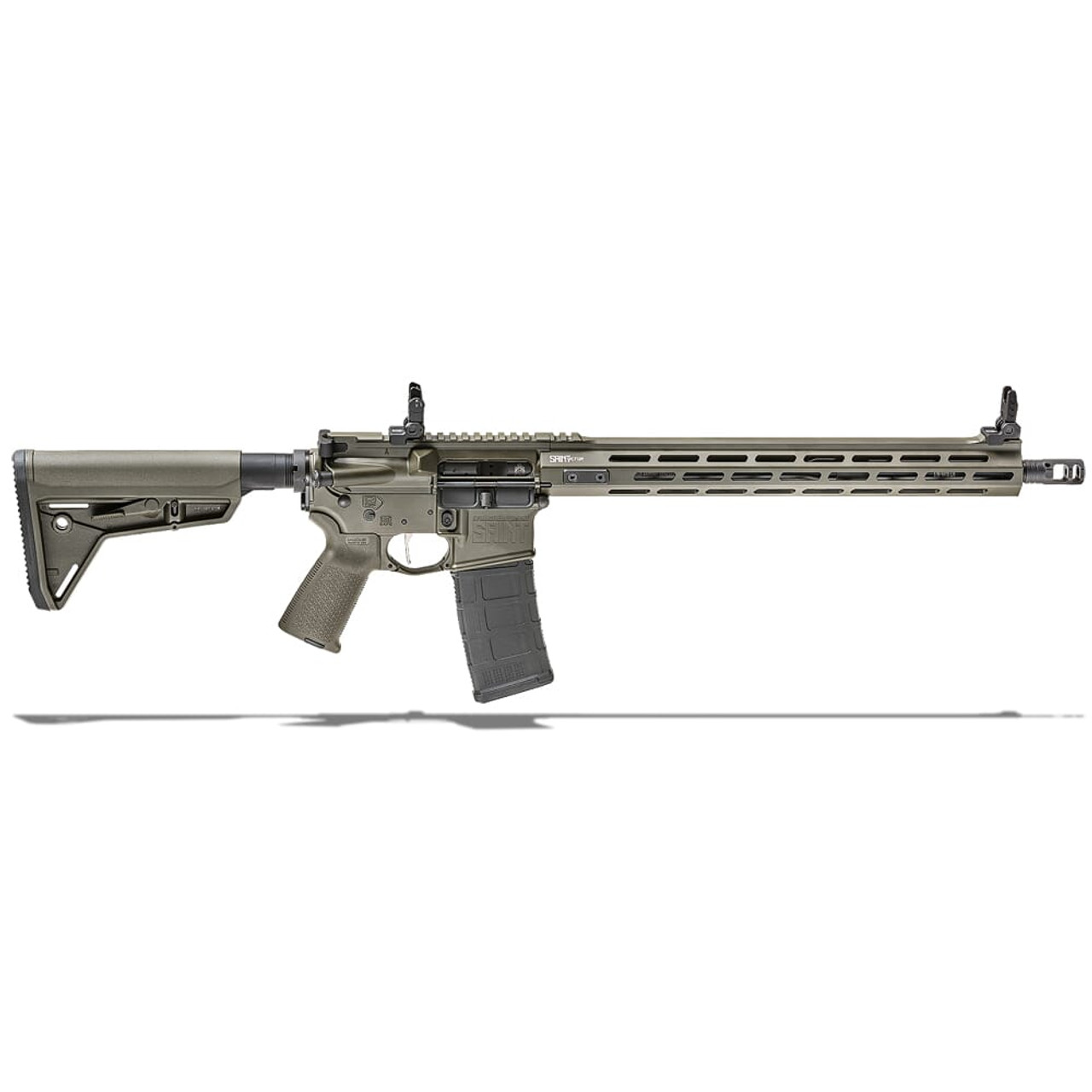 Springfield Armory 5.56 OD Green SAINT VICTOR w/ Chrome Moly 16" Barrel w/ FF 15" Handguard, Mid Length Gas System Rifle STV916556G