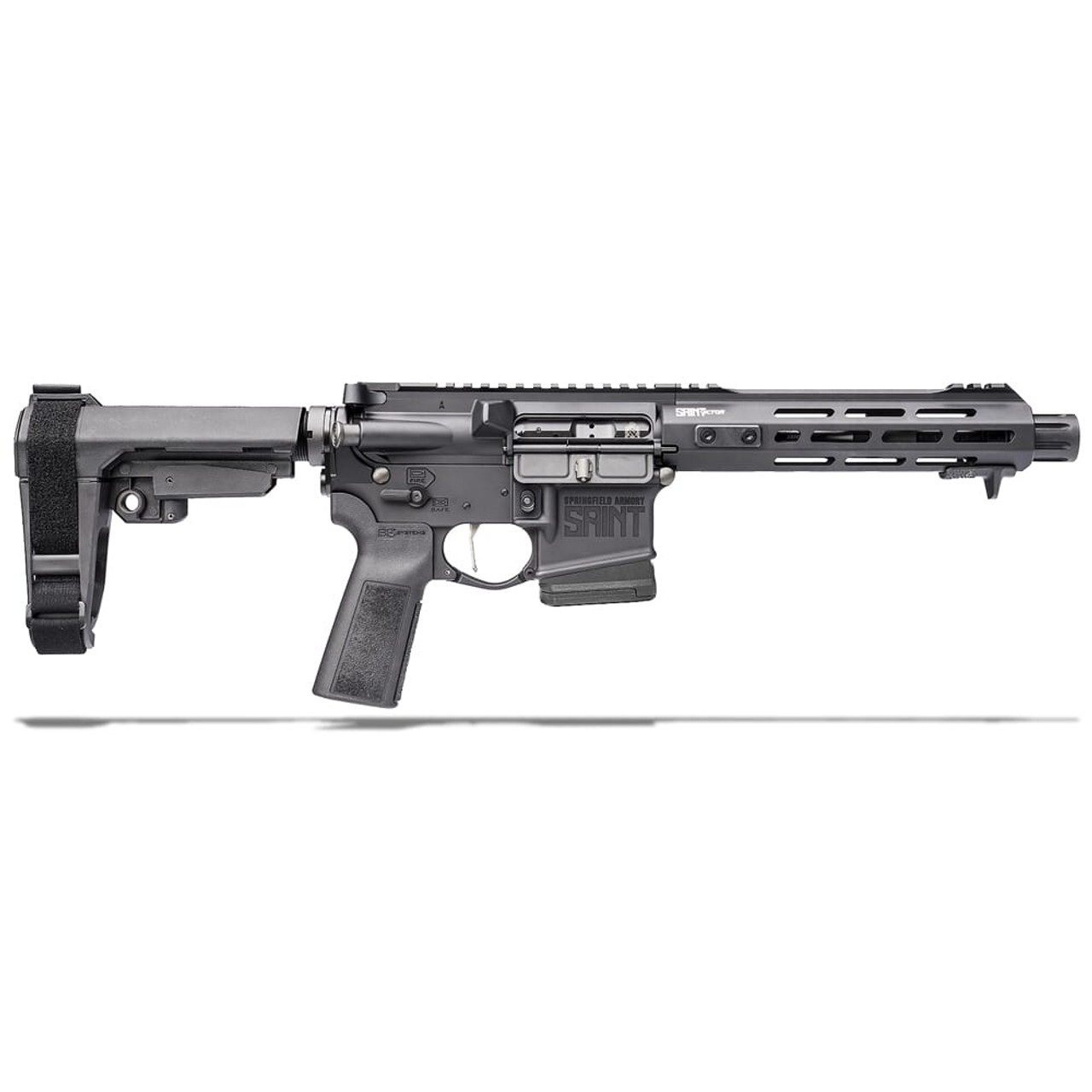 Springfield Armory 5.56 Saint Victor Pistol 10rd w/  7.5" Barrel and SBA3 Brace STV975556BLC-B5
