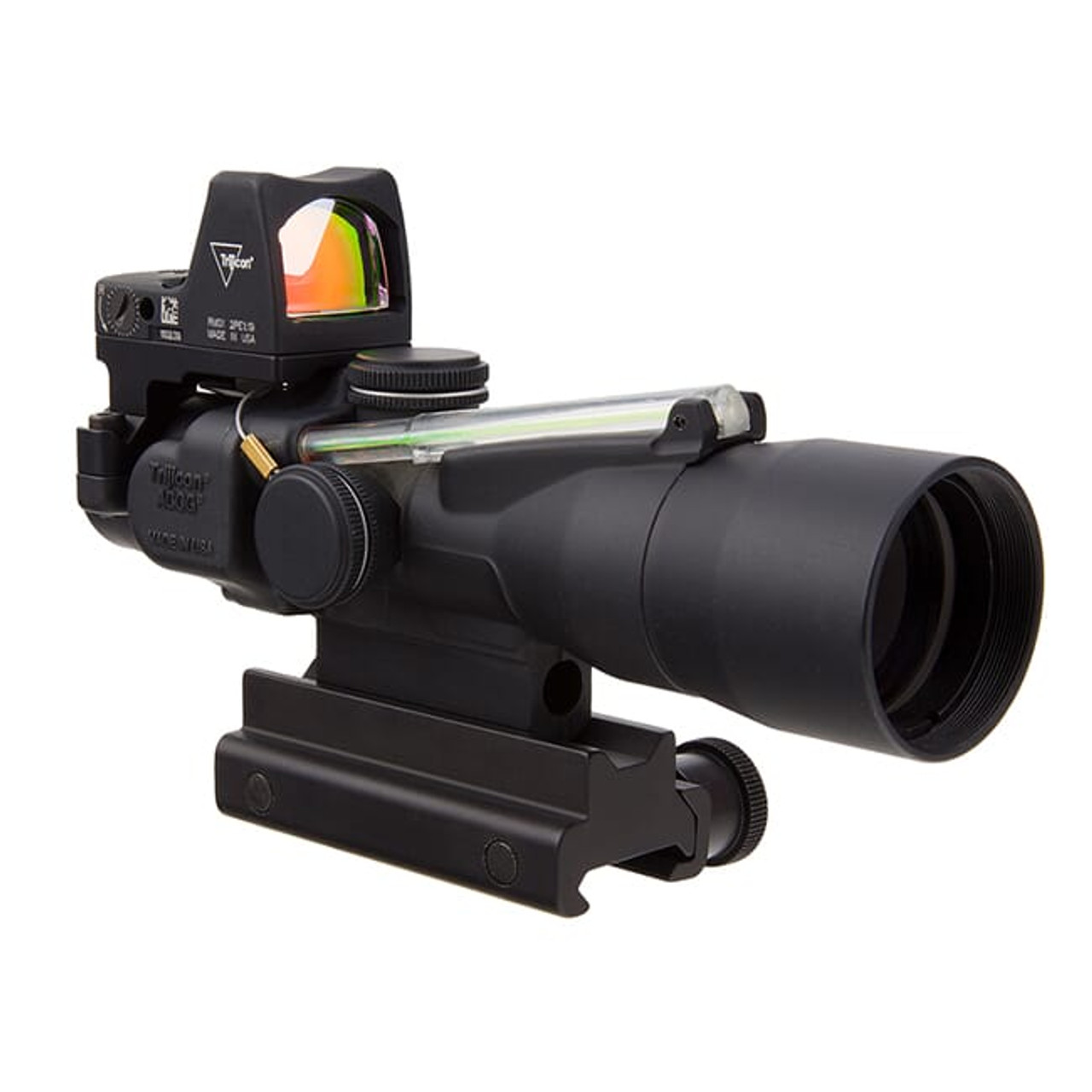 Trijicon 3x30 Compact ACOG Dual Illum Green Horseshoe/Dot 5.56/62gr. Ballistic Reticle - LED 3.25 MOA Red Dot RMR Type 2 TA33-C-400311