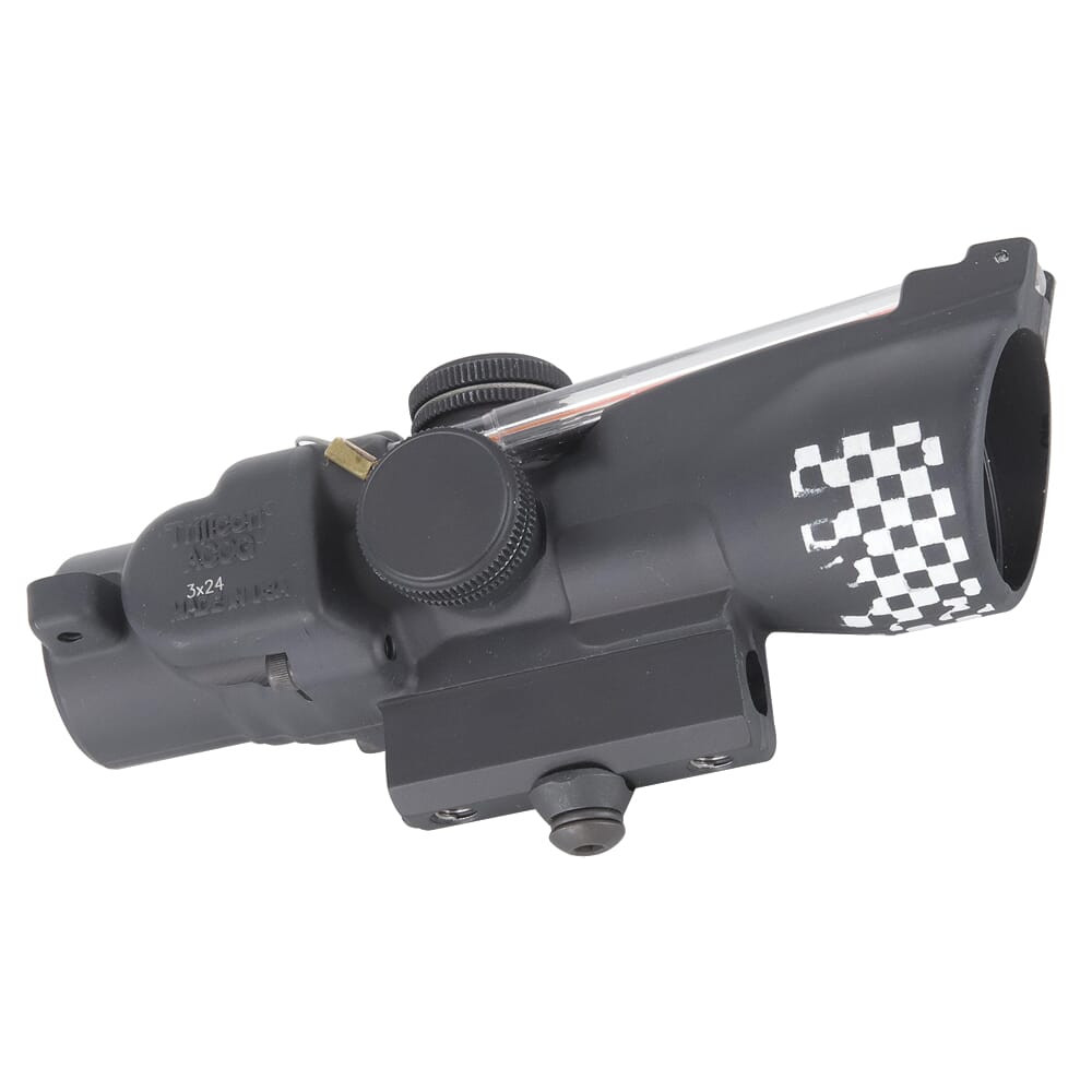 Trijicon3x24 Compact ACOG Scope Dual-Illuminated Red Crosshair .223/55gr. Ballistic Reticle w/M16 Carry Handle Base and Mounting Screw TA50-C-400284 US Government BuyBack NO MOUNT