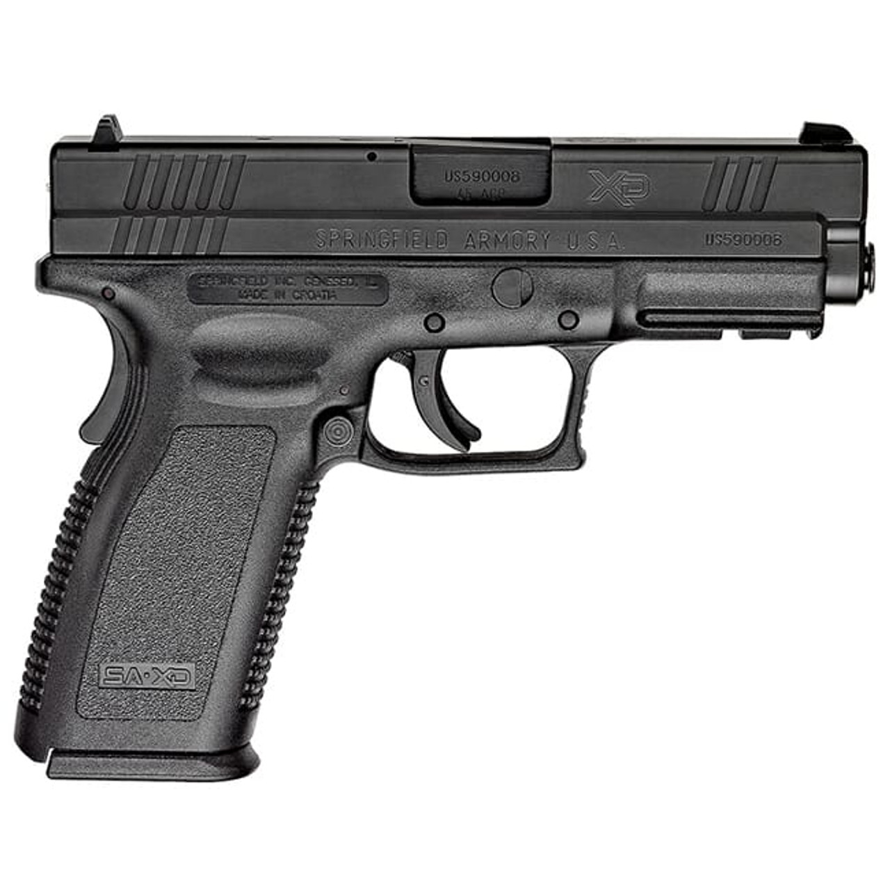 Springfield Armory XD .45 ACP Service 4" Black (W/2 Magazines) Pistol XD9611HC