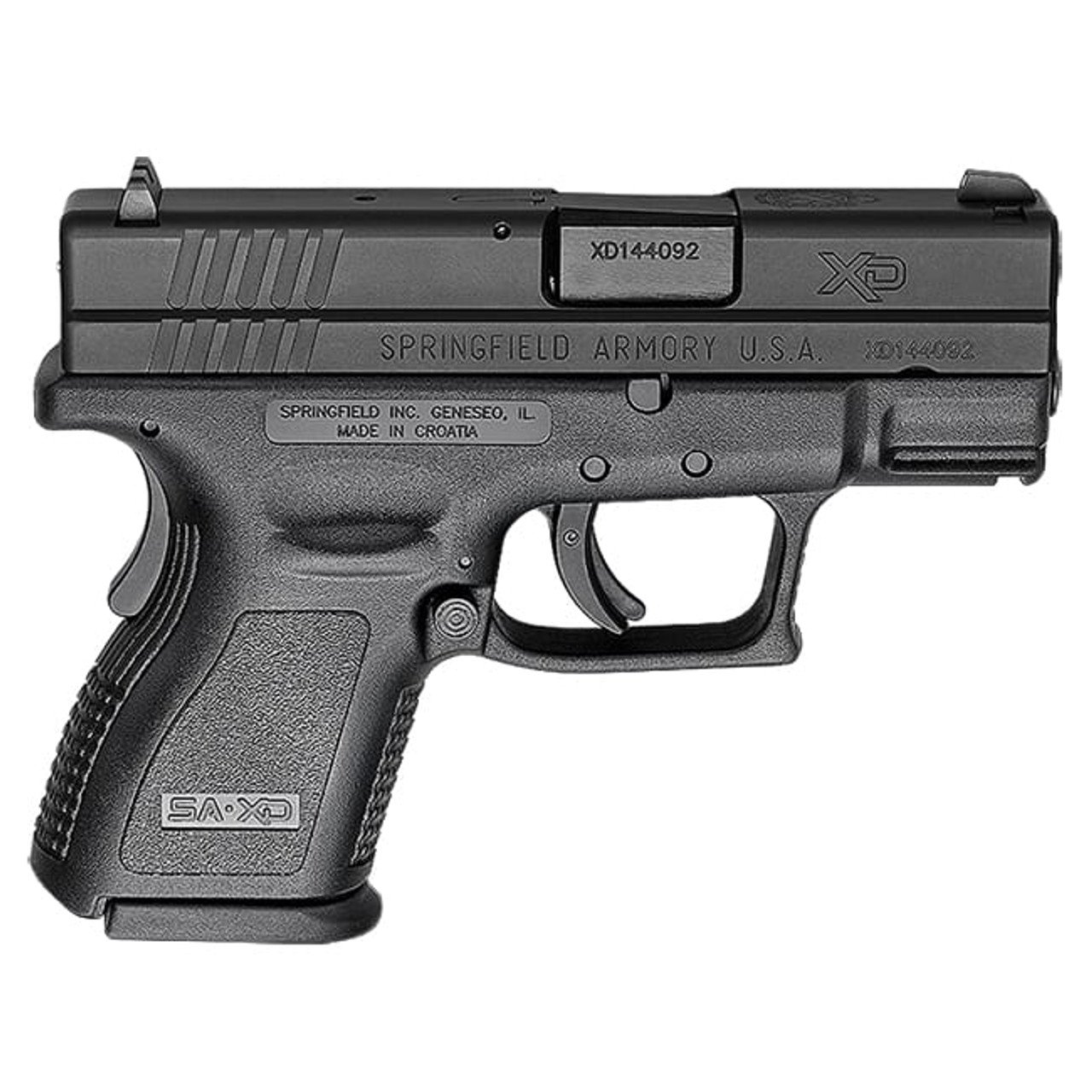 Springfield Armory XD 9mm Sub-Compact 3" Black (W/2 Magazines) Pistol XD9801HC