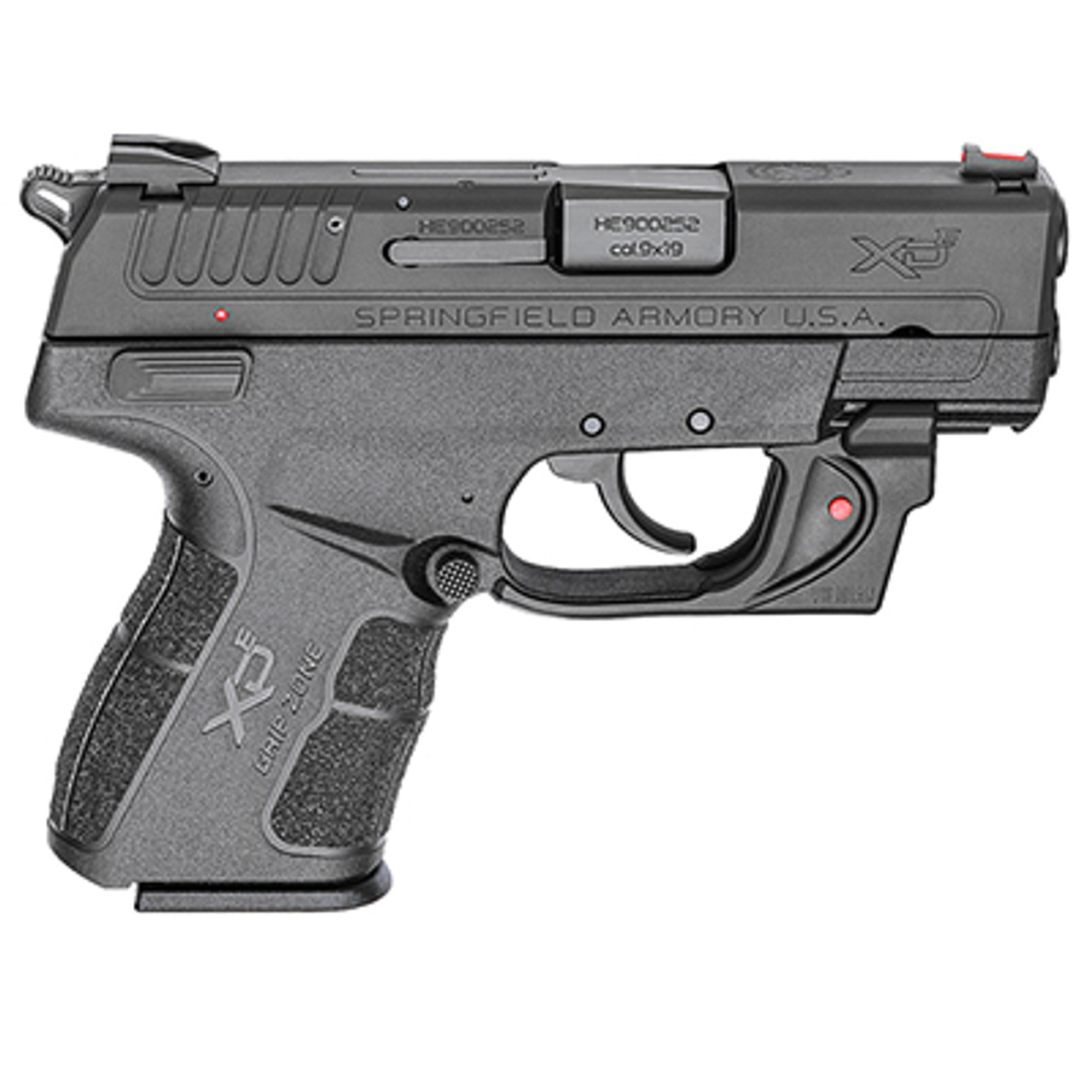 Springfield Armory XDE 9mm 3.3" Black Red Viridian Laser w/ 2 magazines Pistol XDE9339BVR