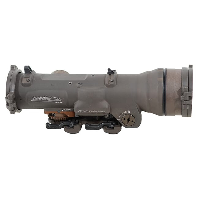 Elcan SpecterDR Optical Sight model DFOV156-T1 1.5-6x 5.56x45mm NATO M855 (62gr) calibrated on 20' barrel FDE USED Excellent condition