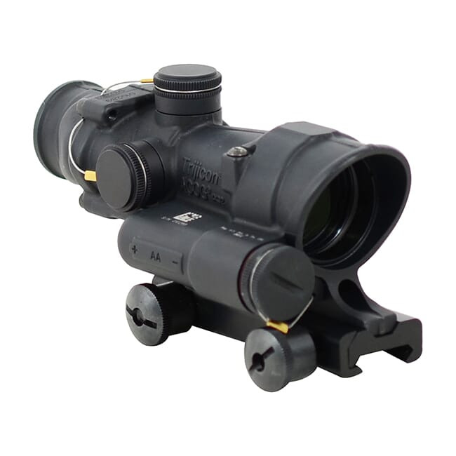 Trijicon USED ACOG 4x32 Red Crosshair .300BLK BDC LED Riflescope w/TA51 Thumbscrew Mount TA02-C-100431 - Like New, Broken Storage Case UA1888