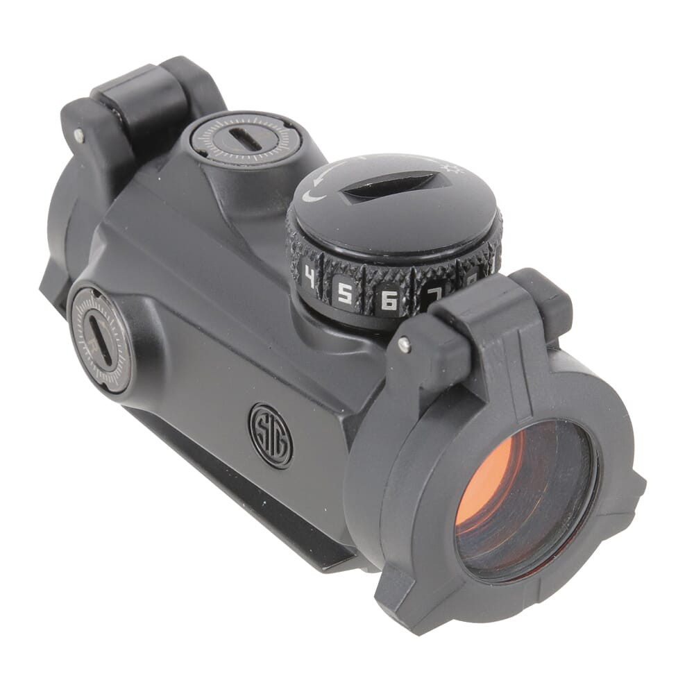 Sig Sauer ROMEO-MSR Compact Red Dot Sight 1X20mm 2 MOA Red Dot 1.0 MOA Adj M1913 Black SOR72001 USED No Mount or Packaging Excellent Condition UA2220
