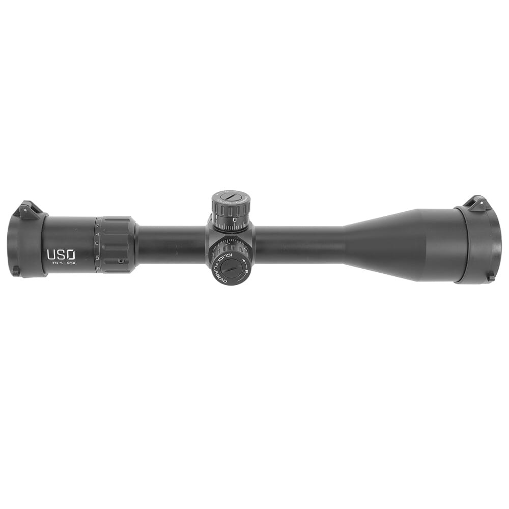 US Optics USED TS 5-25x50mm; 30 mm Tube; Digital Red FFP CMS Reticle Riflescope TS-25X-CMS - V. Good Condition, Ring Marks UA2243