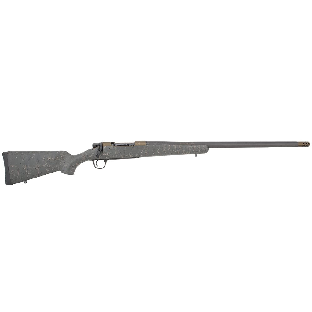 Christensen Arms USED Burnt Bronze Ridgeline .280 Ack Imp 26" 1:9" Green w/ Black & Tan Webbing Rifle 801-06027-00 Minor Chips & Scratches, Never Fired Outside of Factory UA2324