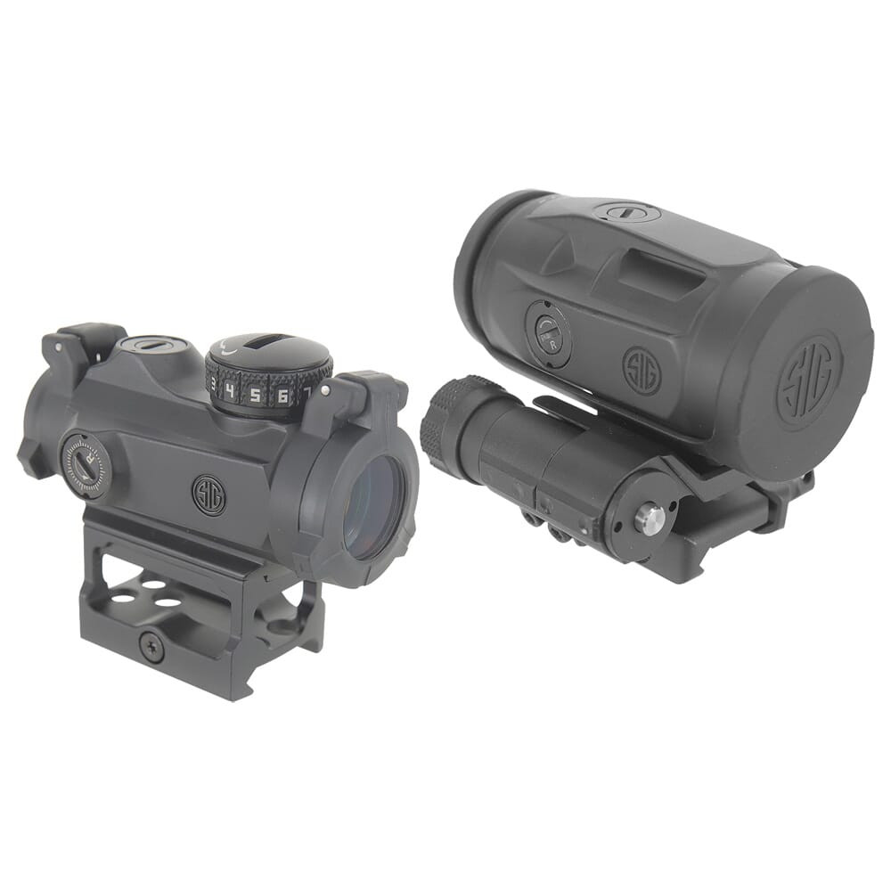 Sig Sauer USED ROMEO-MSR 1x20mm Compact Red Dot/3x22mm Micro Magnifier Combo Kit SORJ72001 - Demo UA2489