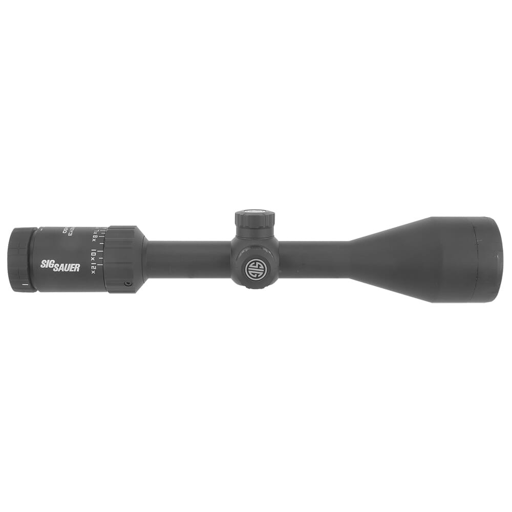 Sig Sauer USED WHISKEY3 4-12x50mm 1" SFP Hellfire Quadplex Illum 0.25 MOA Adj. Black Riflescope SOW34205 - Like New UA2522