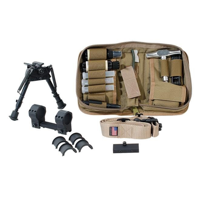 Desert Tech USED Covert RECON Accessory Kit w/(4)Ring Reducers, DTQD Sling, Bipod Mount, Custom Soft Case DT-REDCON-CVT Like New UA2539