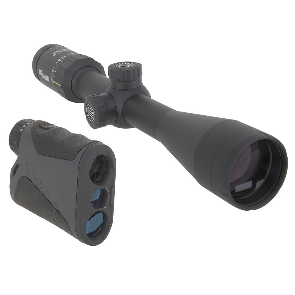 Sig Sauer USED WHISKEY3 3-9x40mm BDC-1 Quadplex Riflescope w/ KILO1000 Laser Rangefinder SOW33204HVP Like New UA2543