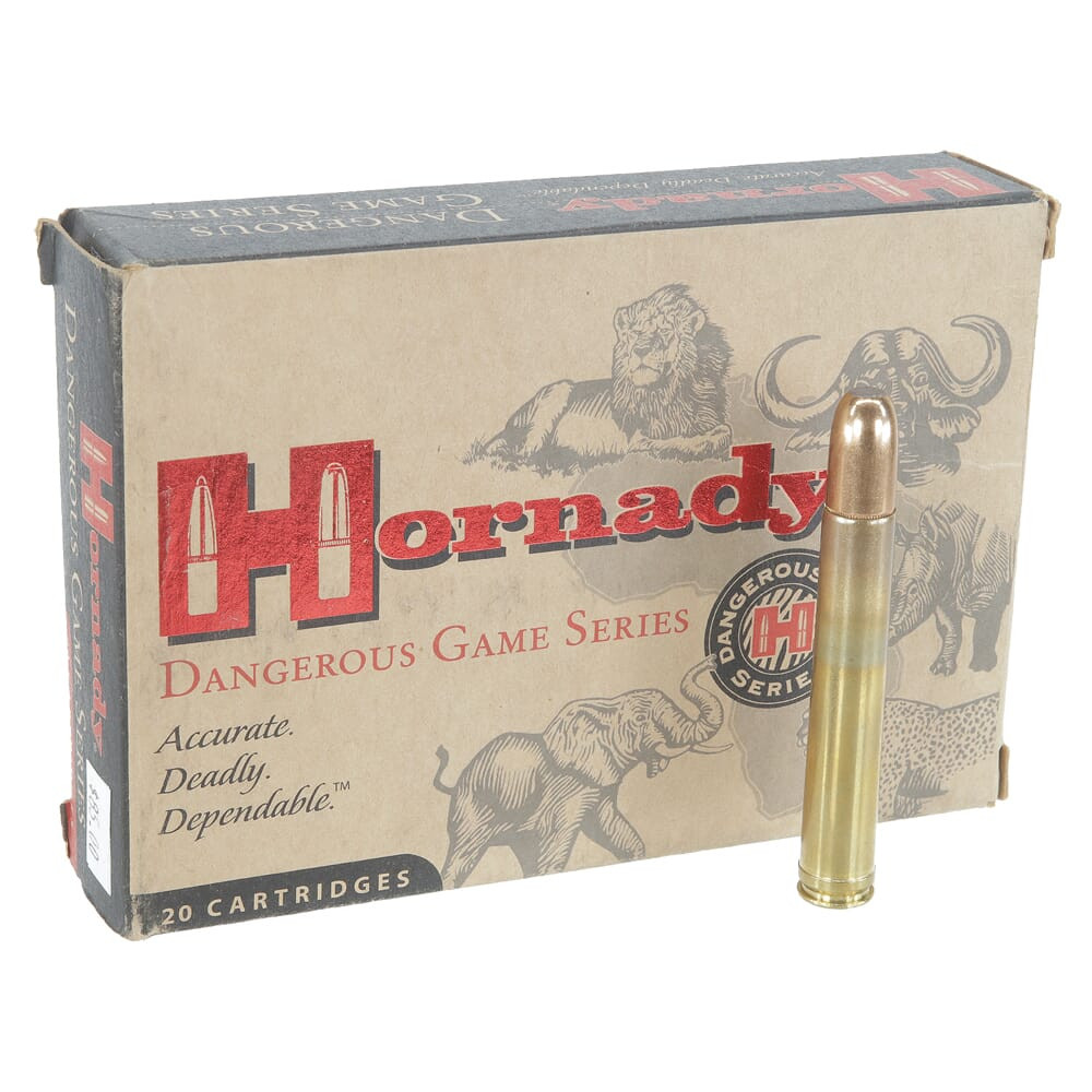 Hornady Dangerous Game Ammunition .458 Lott 500gr DGX Flat Nose Expanding 82613  Open Box, 15 Rounds UA2562