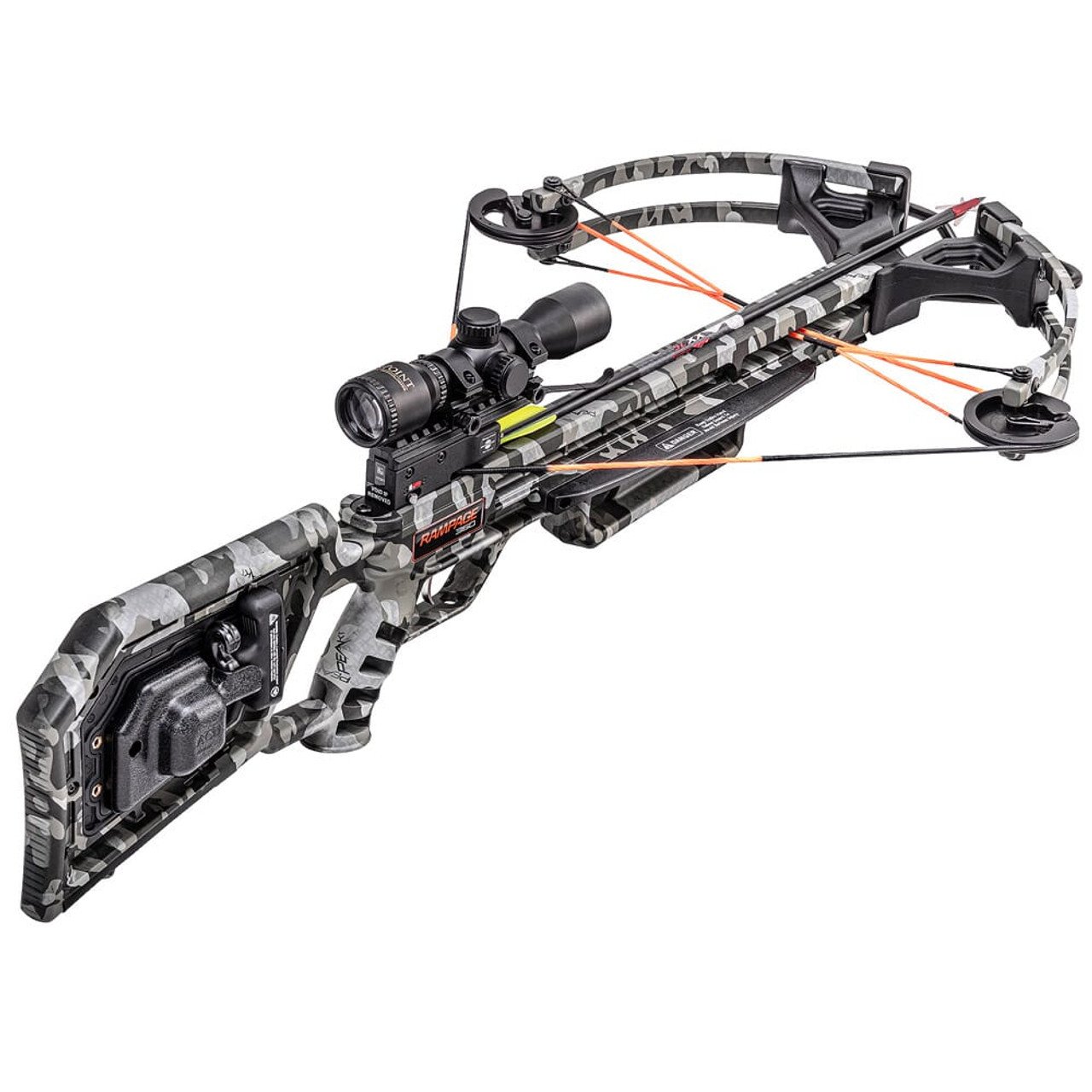 Wicked Ridge Rampage 360 Crossbow w/ACUdraw, 50 Multi-Line Scope, Peak Camo WR20015-9431