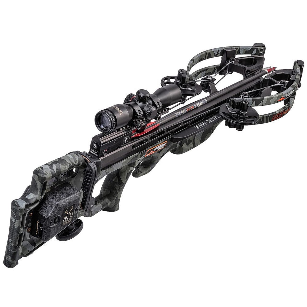 Wicked Ridge NXT 400 Crossbow w/ACUdraw, Pro-View Scope, Peak Camo WR21002-9522