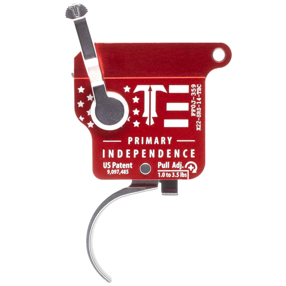 TriggerTech Special Edition Independence Day Rem 700 Factory Primary Curved Blue/Red Single Stage Trigger X22-SRS-14-TBC-TT