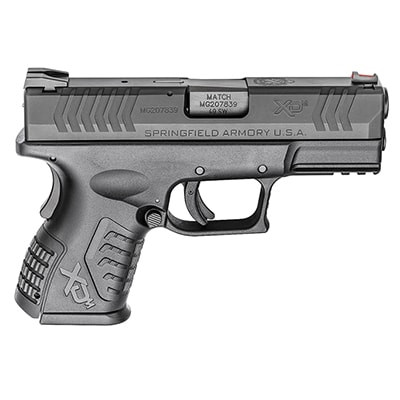 Springfield Armory XD(M) .40 S&W Compact 3.8" Black (W/2 11-Round Flush Magazines) Pistol XDM9384CBNJE