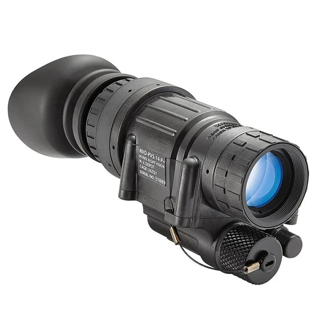 Night Vision Devices PVS-14 Night Vision Monocular Kit w/US Made Gen III P-45 (Min FOM 1900+) White Phosphor Image Tube AG 140022