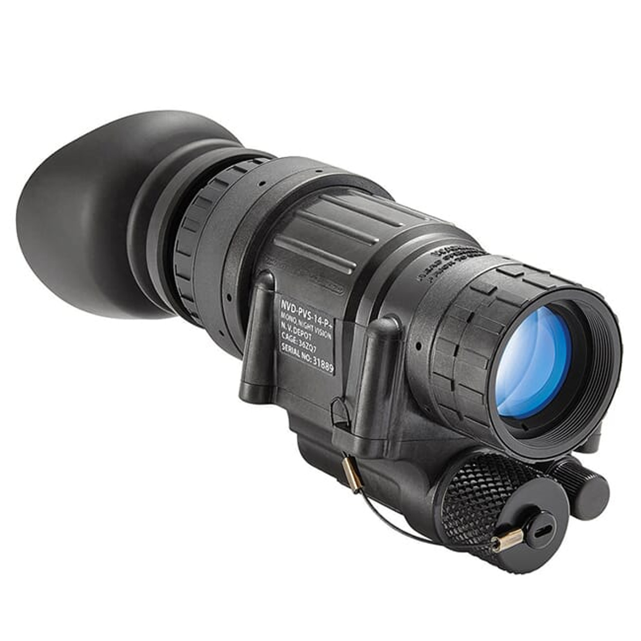 Night Vision Devices PVS-14 Night Vision Monocular Kit w/US Made Gen III P-45 (Min FOM 2200+) White Phosphor Image Tube AG 140023