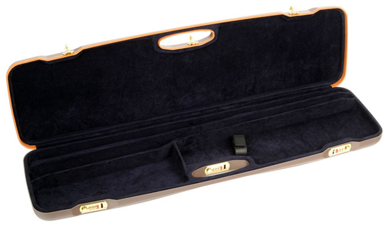 Negrini One Shotgun Two Barrel 36" Case Brown/Blue 1607SLXX-2C/5172