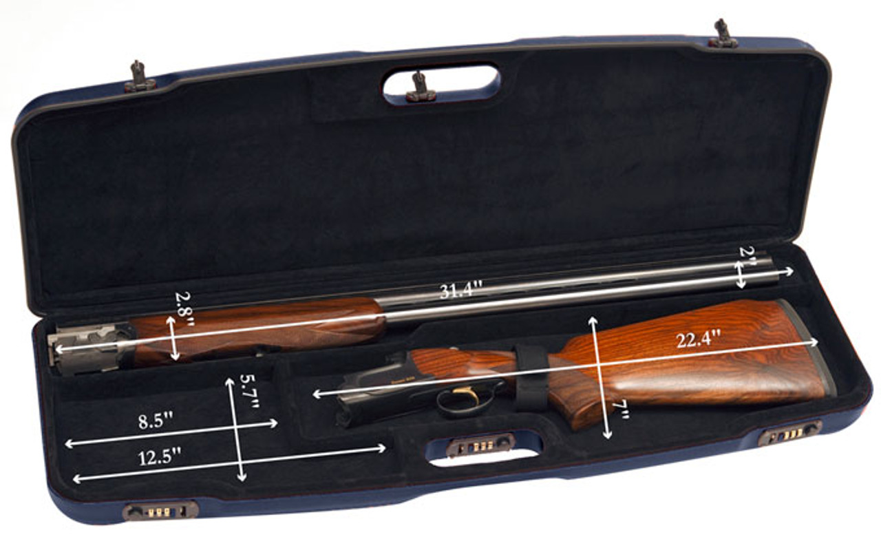 Negrini One Shotgun 31-3/8" Blue/Black Case 1608LR/5134