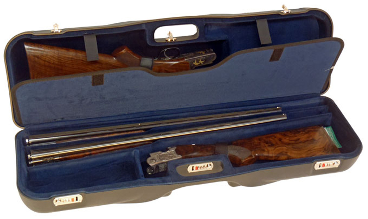 Negrini Deep 2 Gun 3 Barrel 34-5/8" Case Black/Blue 1646LR-3CC/4764