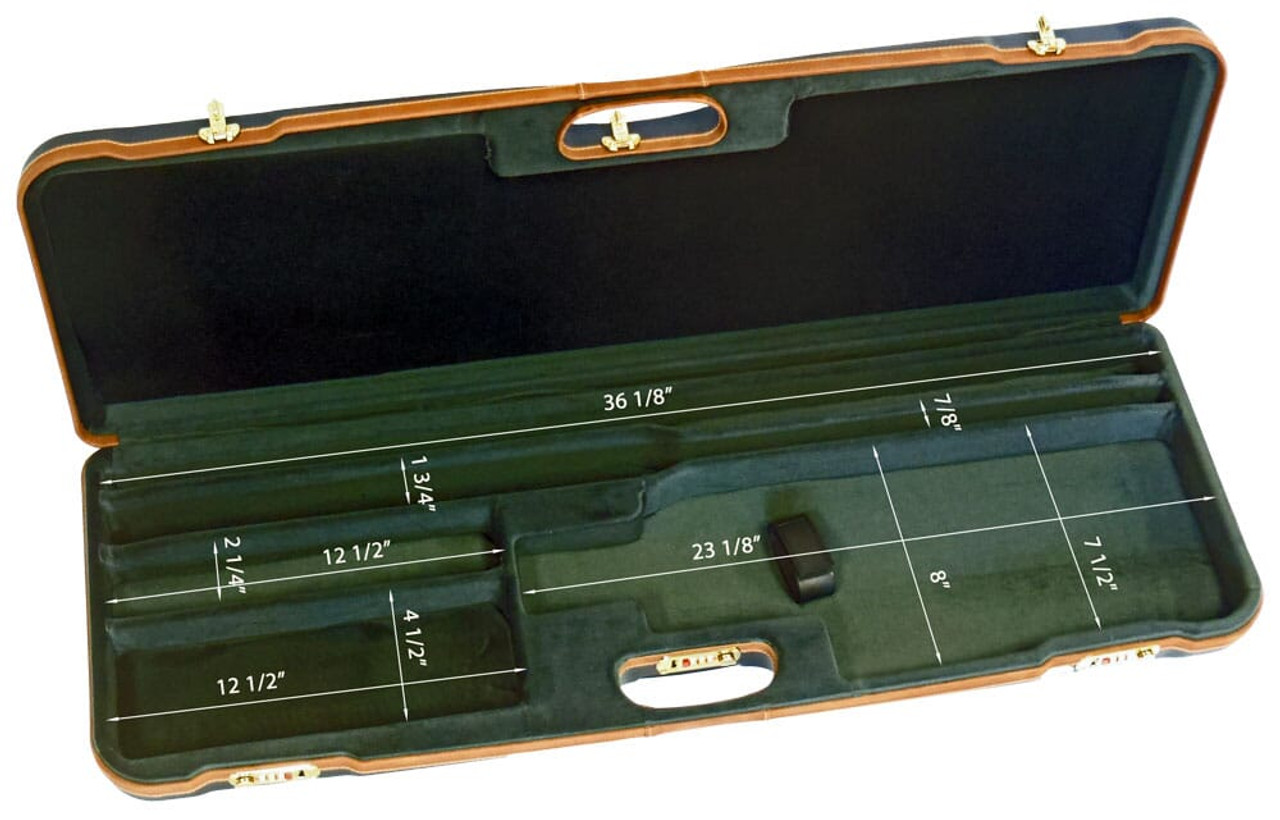 Negrini One Shotgun Two Bbl 36.5" Case Blue/Gray/Tan Trim 1653LX/5005