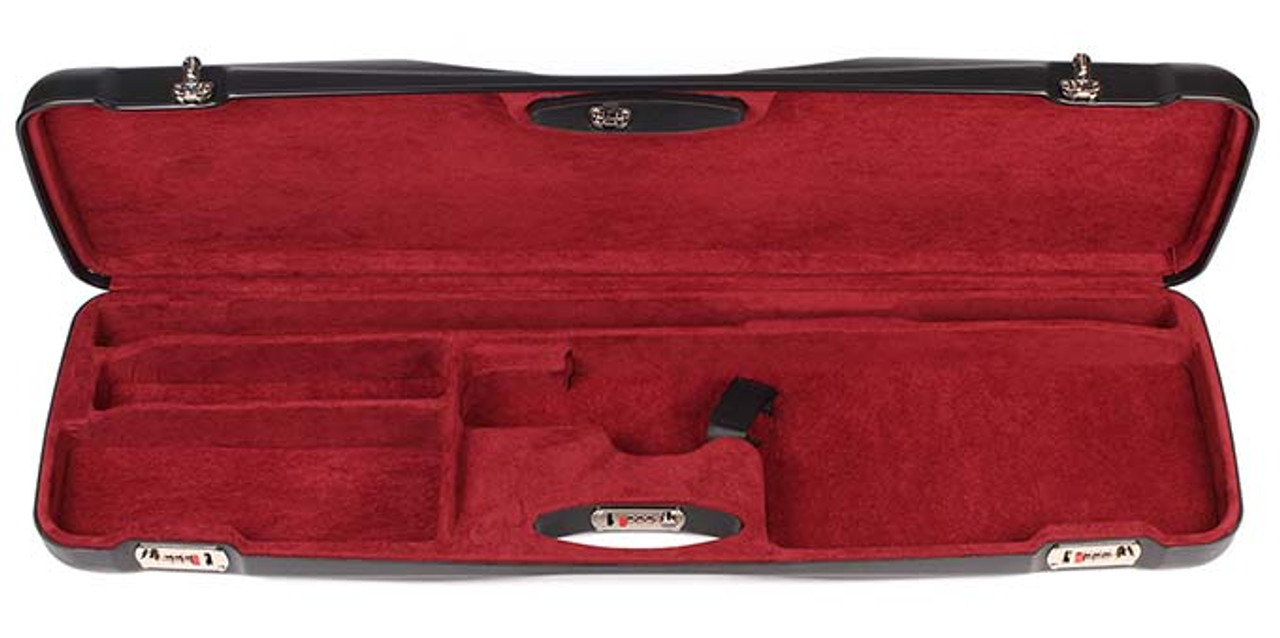 Negrini One Gun OU Sporter with Barrel Upright and Forend Off High Rib Black/Bordeaux Interior 1654LR/5267