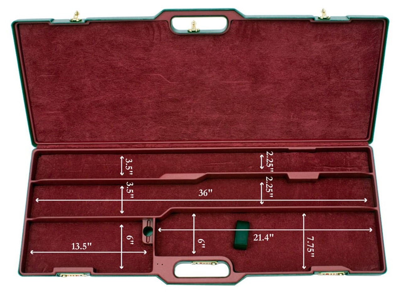 Negrini One Shotgun Two Barrels 36.5" Case Black/Bordeaux 1657R/5552