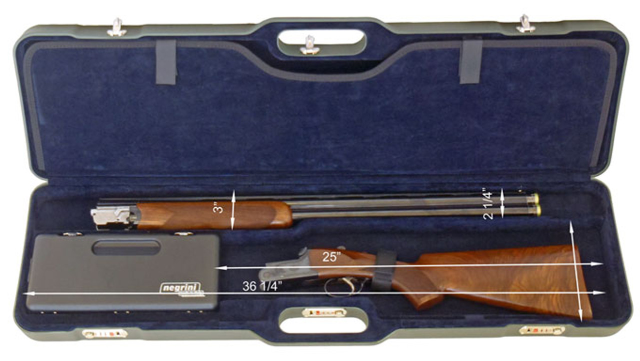 Negrini Two Gun 36" Case ABS Blaser Green/Blue 1677LR-UNI/5045
