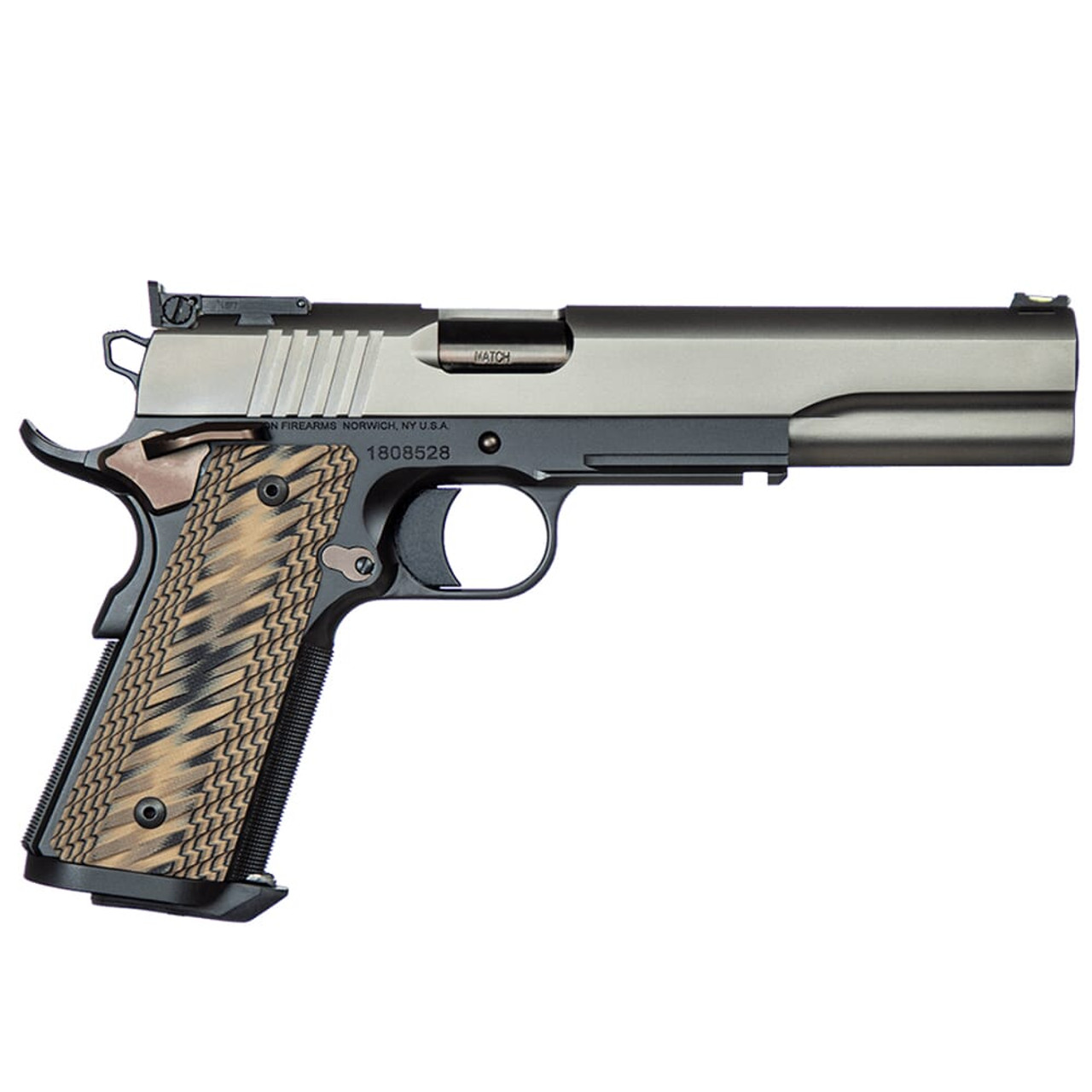 Dan Wesson Kodiak 10mm Tri-Tone w/Front Fiber Optic/Adj Rear Sight, Magwell, G10 Grips, 8rd Pistol 01852