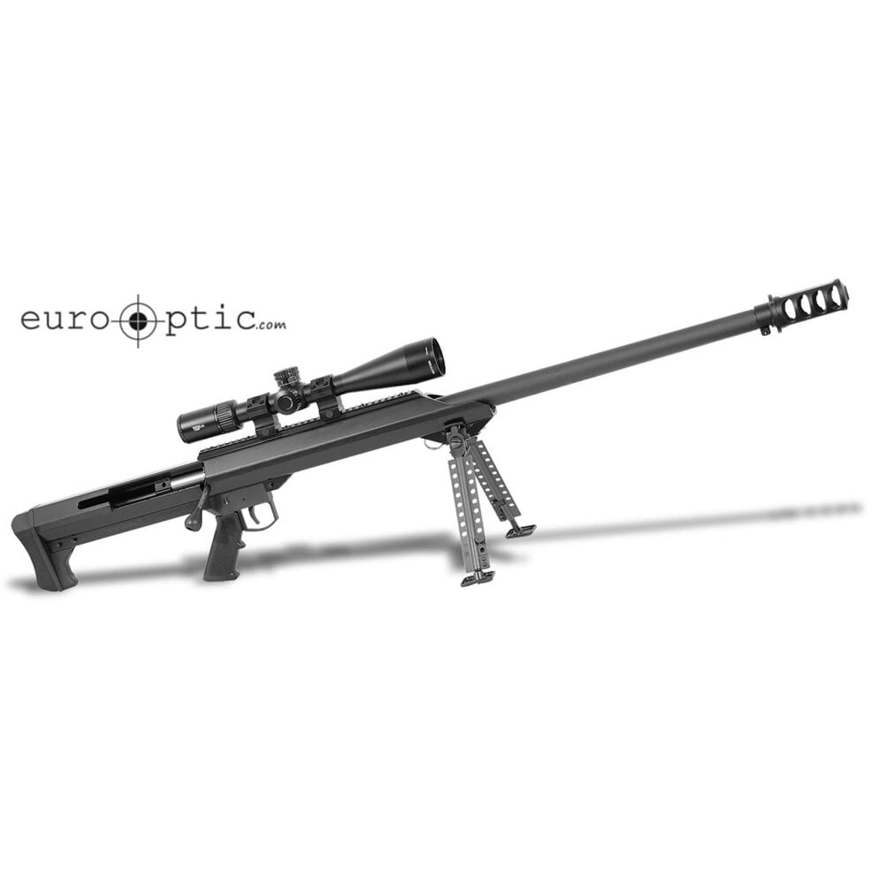 Barrett M99 50BMG Pkge Black 32" Heavy Bbl Rifle w/ Vortex Viper PST 5-25x50 FFP EBR-2C MRAD Scope, QDL Muzzle Brake, and 30mm Zero-Gap Rings 18731