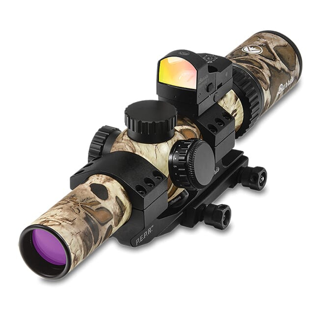 Burris MTAC 1-4x24mm Illum Ballistic AR Prym 1 Sandstone Scope Combo 200467