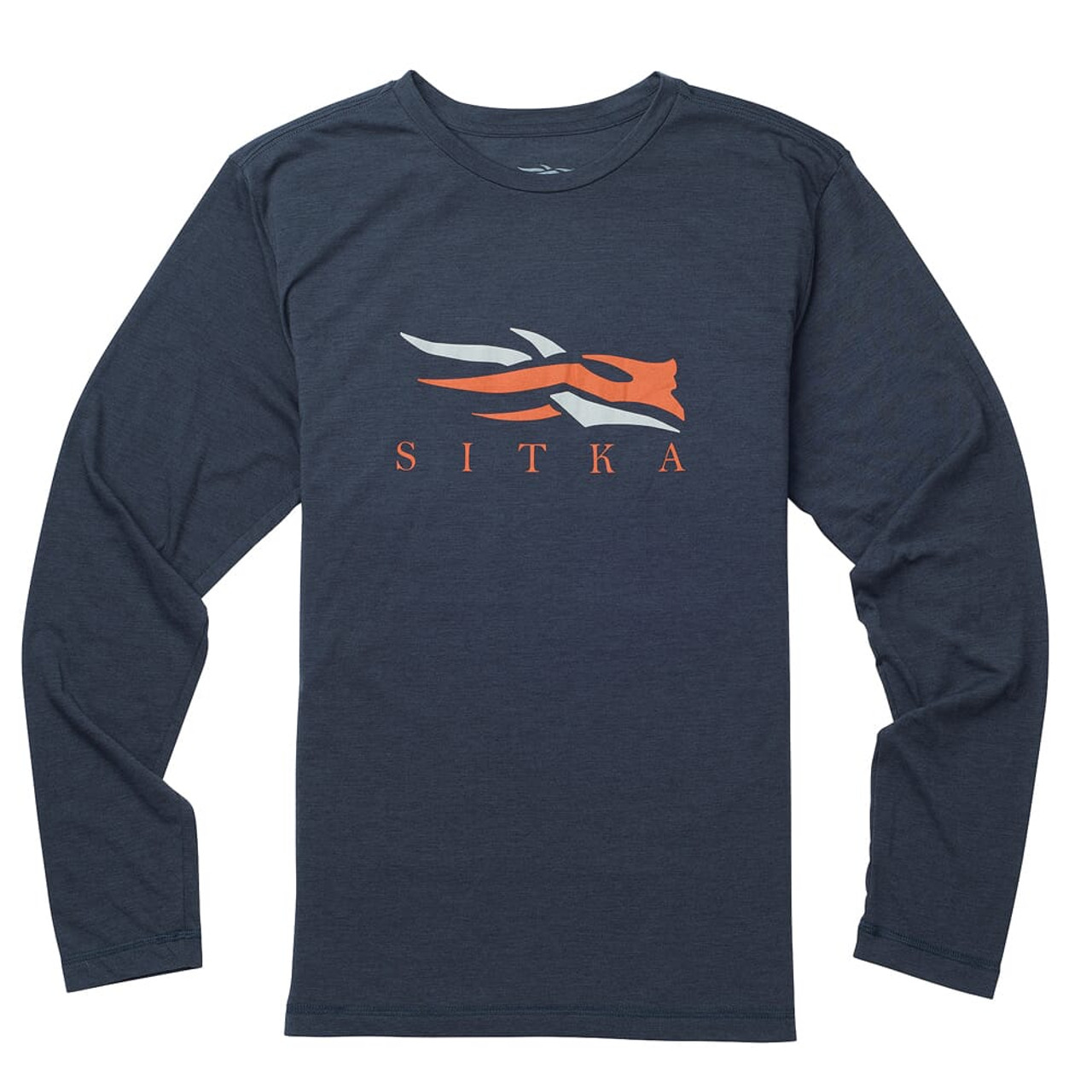 Sitka Logo Tee LS Eclipse Heather XXX Large 20091-EH-3XL