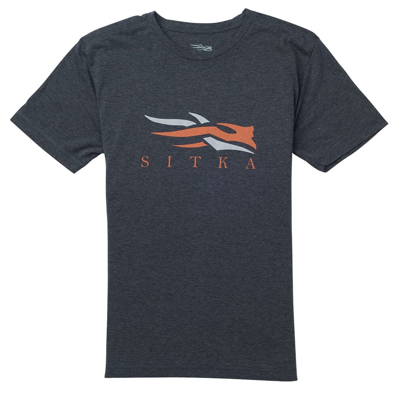 Sitka Logo Tee SS Heather Black XX Large 20092-HB-XXL