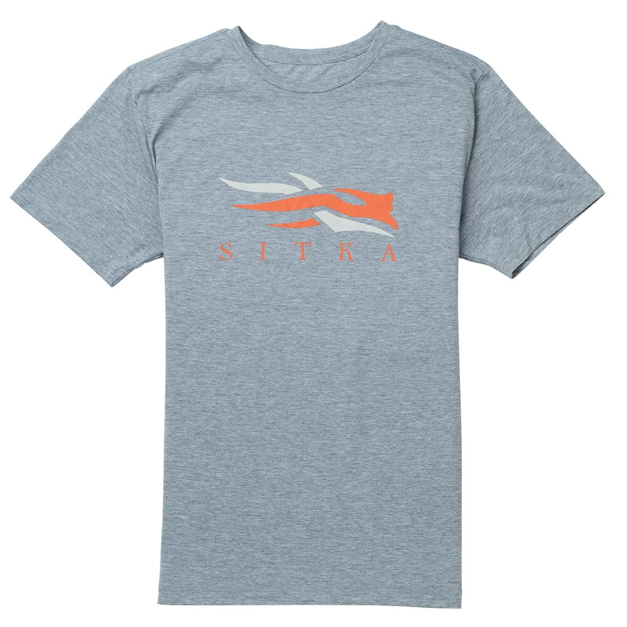 Sitka Logo Tee SS Heather Grey Small 20092-HG-S