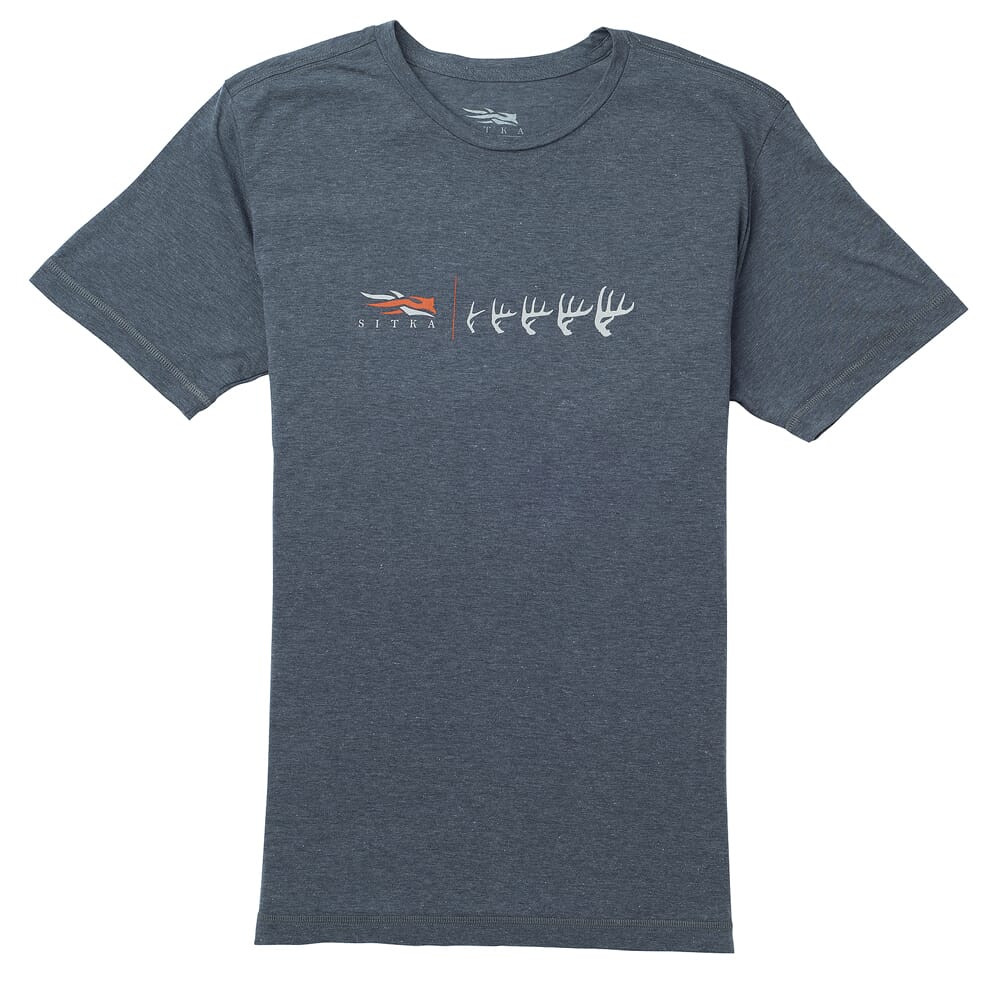Sitka Antler Evolution Whitetail Tee SS Lead Heather X Large 20099-LH-XL