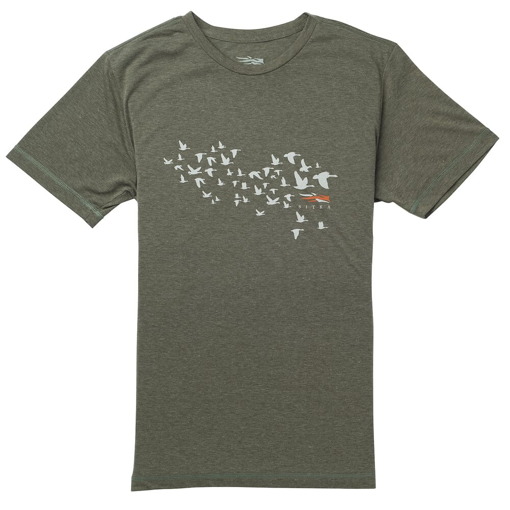 Sitka Migration Tee SS Deep Olive Heather Large 20112-DZ-L