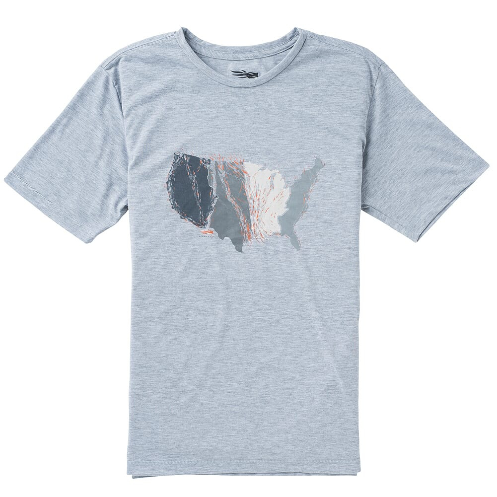 Sitka Gear Flyways Heather Grey SS Tee Extra Large 20129-HG-XL