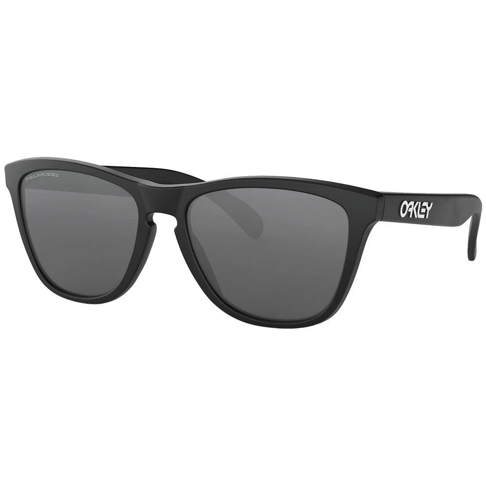 Oakley Frogskins Matte Black w/Black Iridium Polarized Lenses 24-297