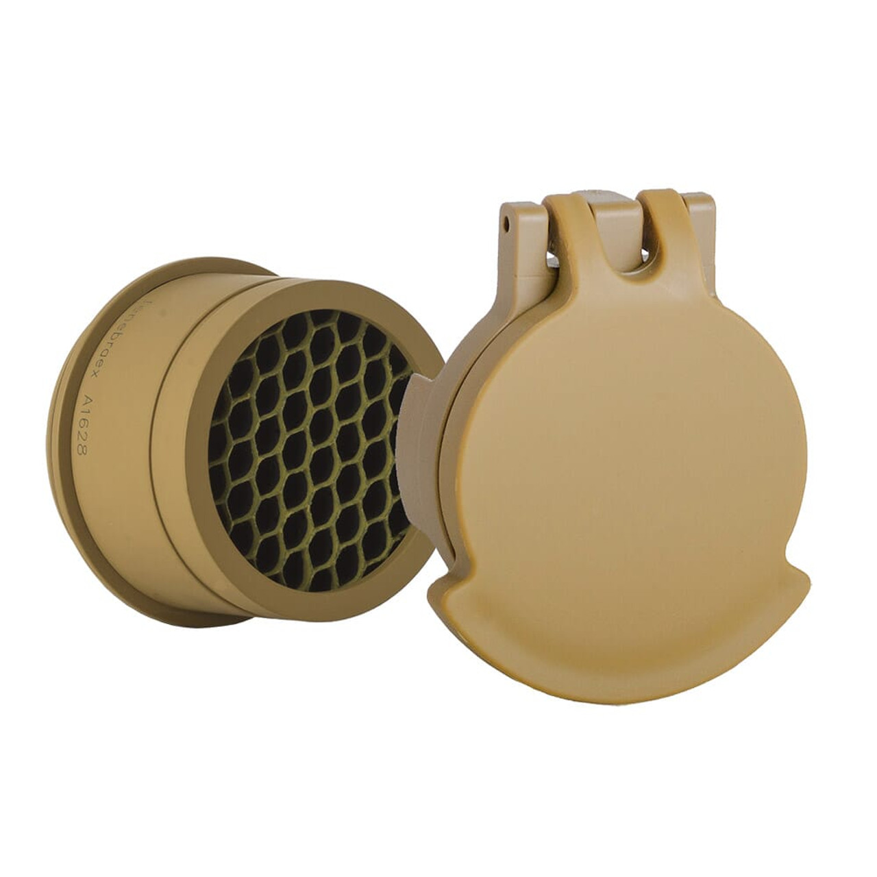 Tenebraex Objective Flip Cover w/ Adapter Ring RAL8000 for S&B 1.5-8x26 PM II ShortDot 24MMU1-SBSD26-FCR