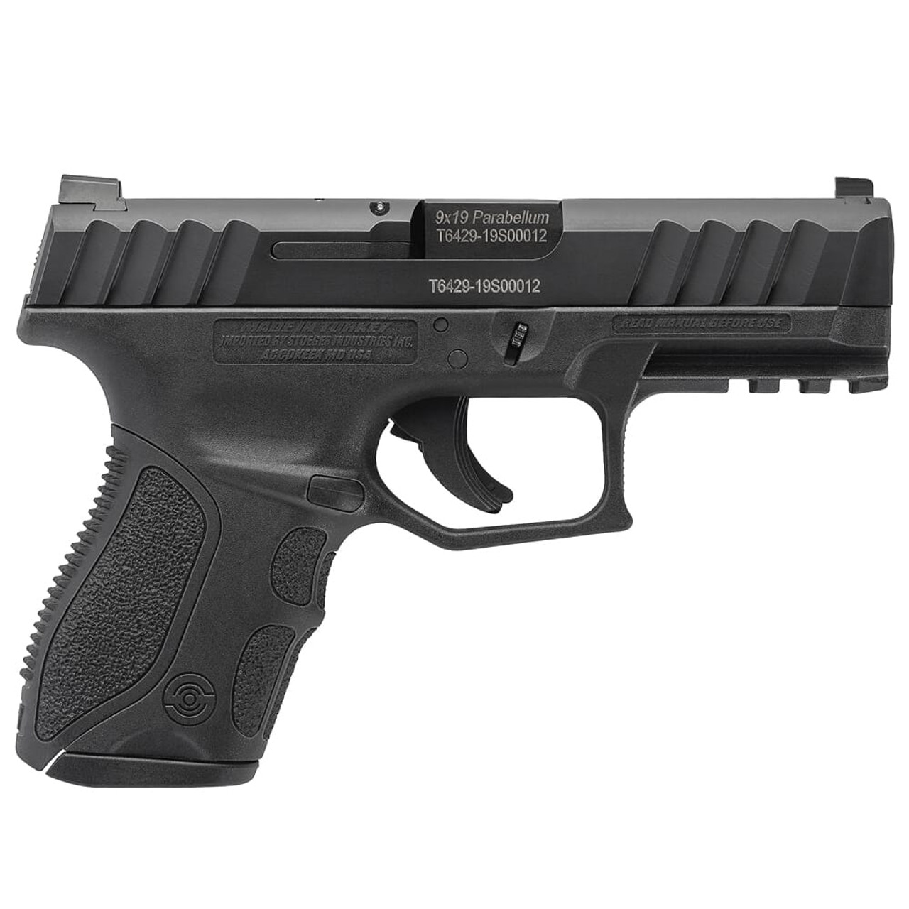 Stoeger STR-9C Compact 9mm Black Pistol w/ (3) 13Rd Mags & 3 Backstraps 31731