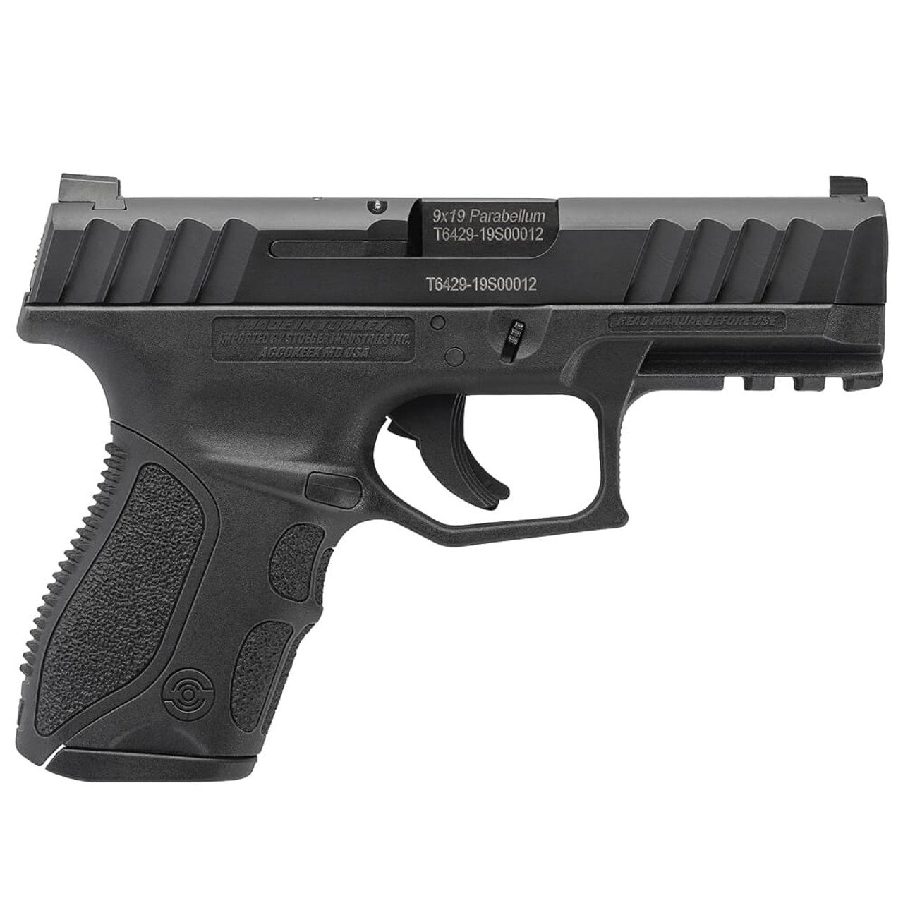 Stoeger STR-9C Compact 9mm Black Pistol w/ (3) 10Rd Mags & 3 Backstraps 31734